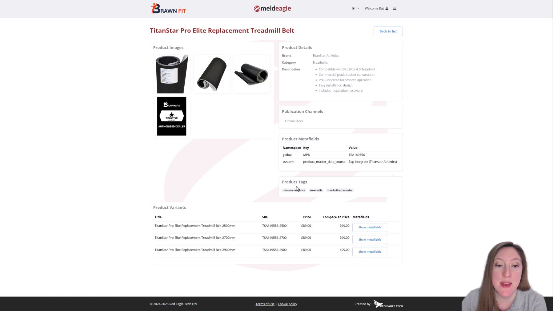 Managing product data video preview